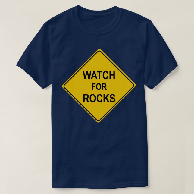 T-shirt Attention aux rochers (Design devant)