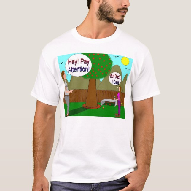 T-shirt Attention de salaire (Devant)