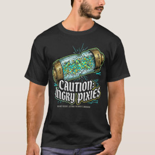 T-shirt Attention Électricien Pixies En colère Cadeau