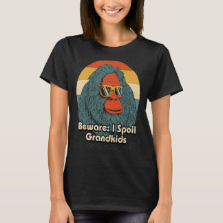 T-shirt Attention, je gâche les petits-enfants grand-père 