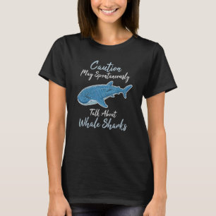 T-shirt Attention Peut Parler Spontanément De Requins Bale