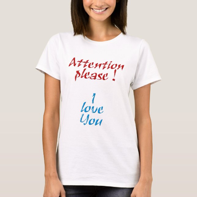 T-shirt Attention please (Devant)
