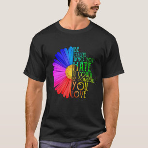 T-shirt Attention Qui Vous Détestez Lgbt Gay Lesbian Pride