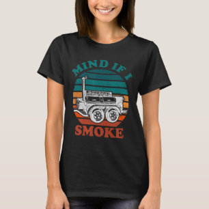 T-shirt Attention Si Je Fumé Drôle Barbecue Fumeur Viande