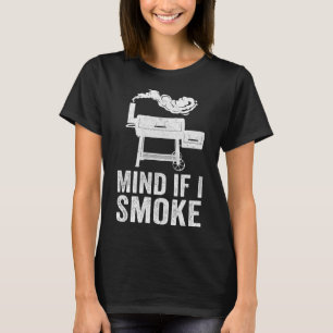T-shirt Attention Si Je Fumé Funny Bbq Fumer Griller Fumer