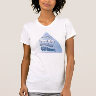 T-shirt "Attention Sweaty Senior Citizen"