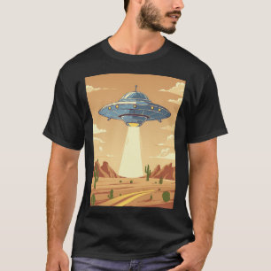 T-shirt Atterrissage d'ovni dans le désert