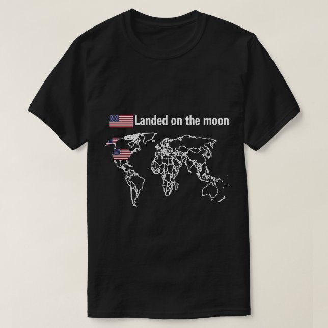 T-shirt Atterrissage Sur La Lune T Chemise, Atterrissage S (Design devant)
