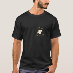 T-shirt Attitude de chat impertinent u2013 Je vous déteste