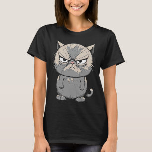 T-shirt Attitude de chat meh