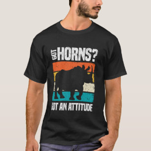 T-shirt Attitude De Rhinocéros Drôle Design Pour Hommes Et