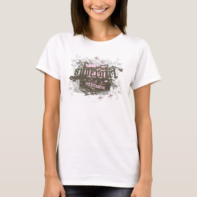 T-shirt Attitude supergirl (Devant)