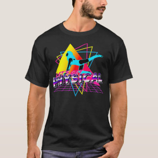 T-shirt Attractions physiques Salle de gym Totalement Rétr