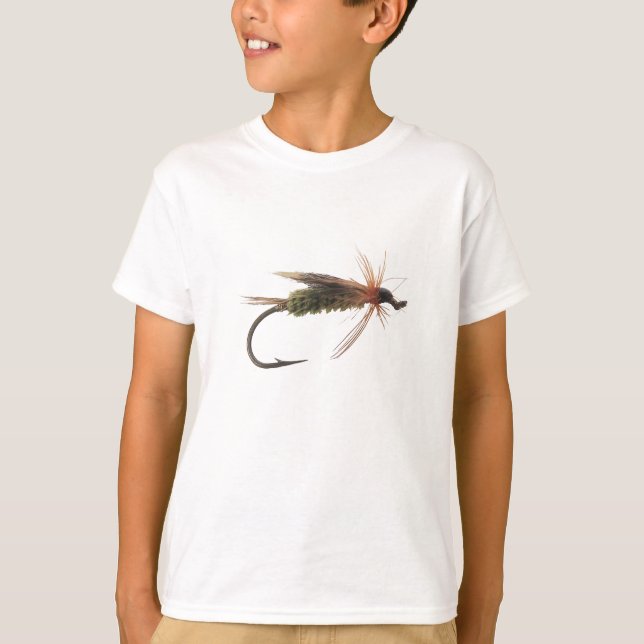T-shirt Attrait de pêche de mouche (Devant)