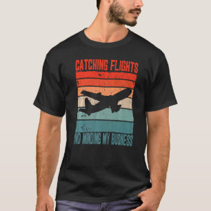 T-shirt Attraper des vols et gérer mes affaires Retro Suns