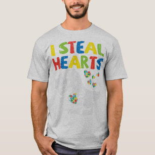 T-shirt Attrapez ce mignon I Steal Hearts Trex Dinosaur T-