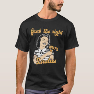 T-shirt Attrapez les noix femmes noix allergie arachide al