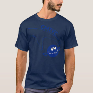 T-shirt Attrapez-moi si vous pouvez Sporty CMIYC en bleu