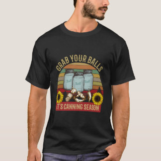 T-shirt Attrapez Vos Boules Sa Saison De Canne Tournesol D