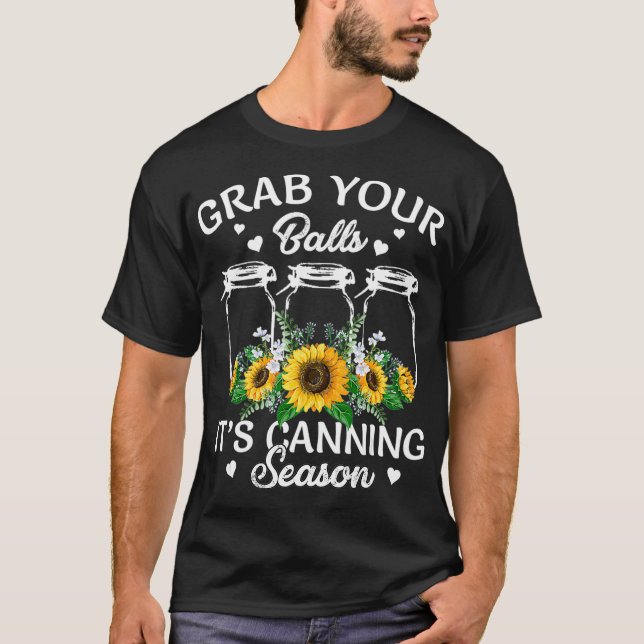 T-shirt Attrapez Vos Boules Son Canning Saison Canning Sun (Devant)