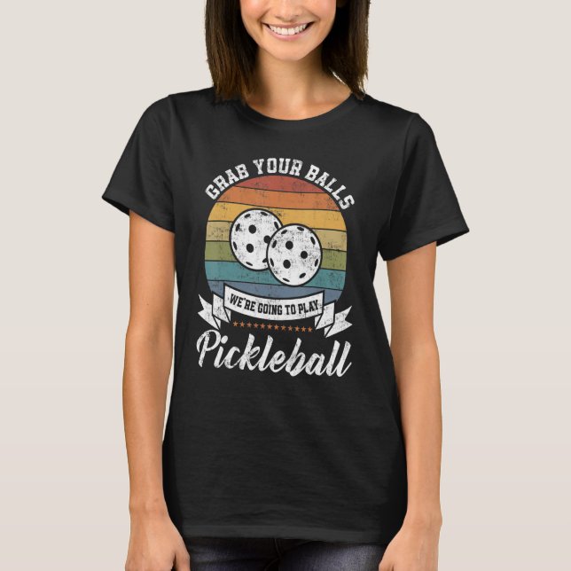 T-shirt Attrapez votre costume de jeu de balle de balle (Devant)