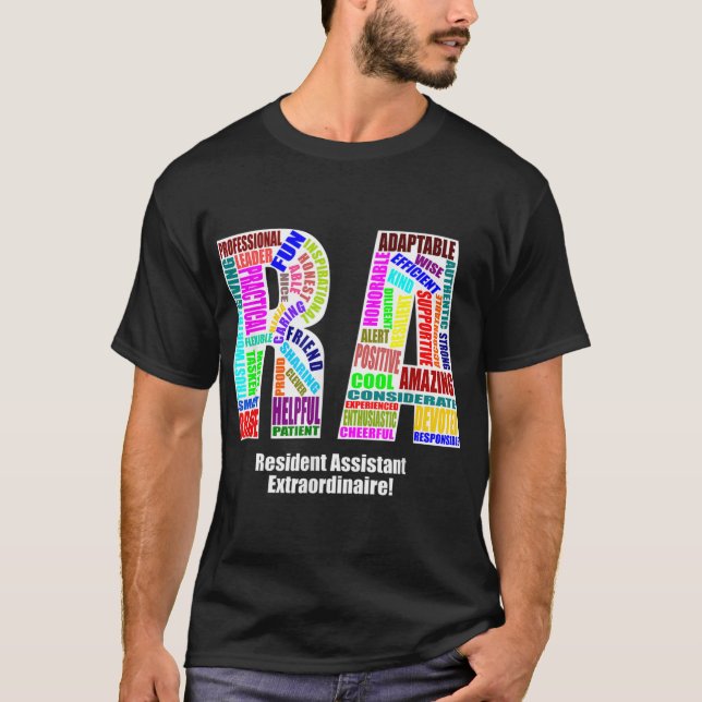 T-shirt Attributs positifs de l'AR de l'assistant résident (Devant)