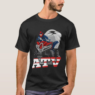 T-shirt Atv Quad Vélo Atv Boudin En Plein Air En Déroute