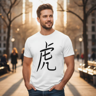 T-shirt au caractère chinois du Tigre