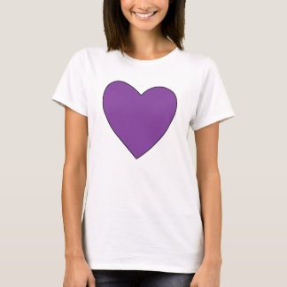 T-shirt au coeur pourpre TWF