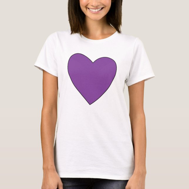 T-shirt au coeur pourpre TWF (Devant)