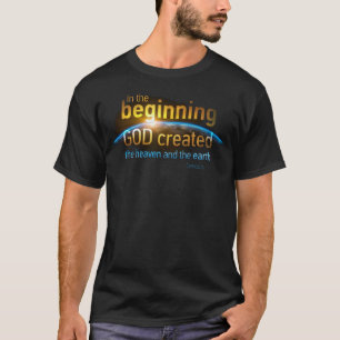 T-shirt Au commencement, DIEU créa un verbe de foi chrét