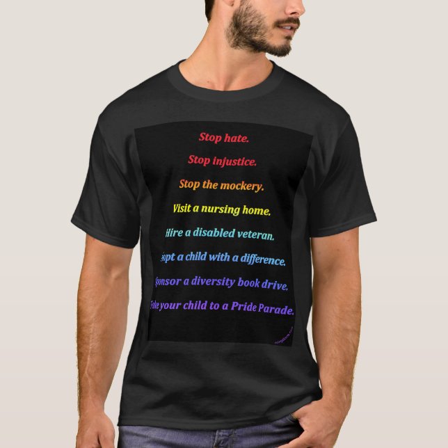 T-shirt Au delà de l'arc-en-ciel : Ce que nous pouvons (Devant)