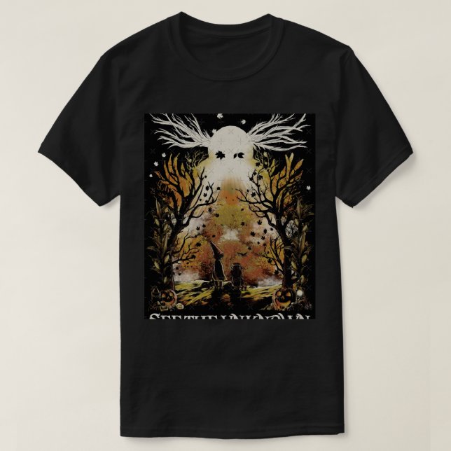 T-shirt Au-dessus de la bête murale du jardin Classique(2) (Design devant)