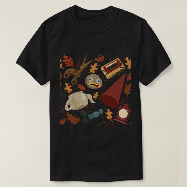 T-shirt Au-dessus du Motif du Mur des Jardins (Design devant)