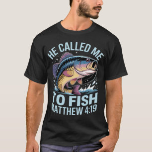 T-shirt AU DOS - Permis de pêche Heaven émis Il a appelé 