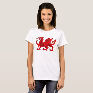 T-shirt au dragon gallois avec effet biseauté