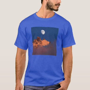T-shirt Au lever du soleil   Aiguille du Plan Chamonix, Fr