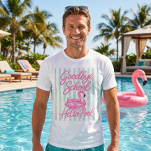 T-Shirt Au Revoir École Bonjour Piscine