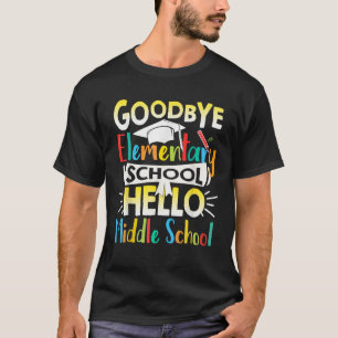 T-shirt Au revoir école primaire bonjour collège dernier