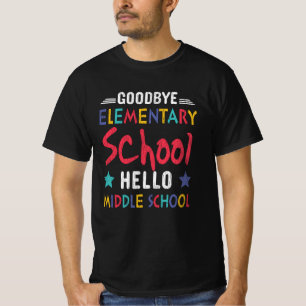 T-shirt Au revoir école primaire Bonjour collège Enfants