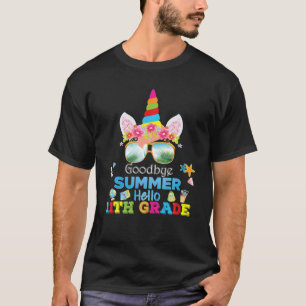 T-shirt Au Revoir Été Bonjour 11E Classe Onzième Unicorne