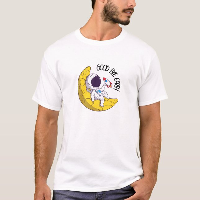 T-shirt Au revoir la terre. (Devant)