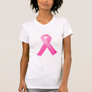 T-shirt au ruban rose pour femmes