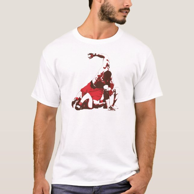 T-shirt Au sol et livre de MIXED MARTIAL ART (Devant)