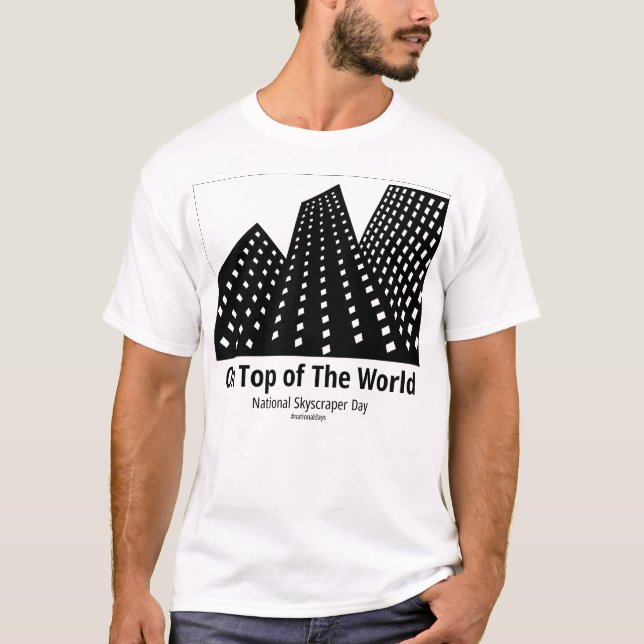 T-shirt Au sommet de la lumière mondiale (Devant)