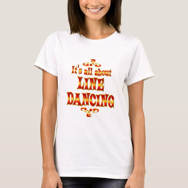 T-SHIRT AU SUJET DE LA LIGNE DANSE (Devant)