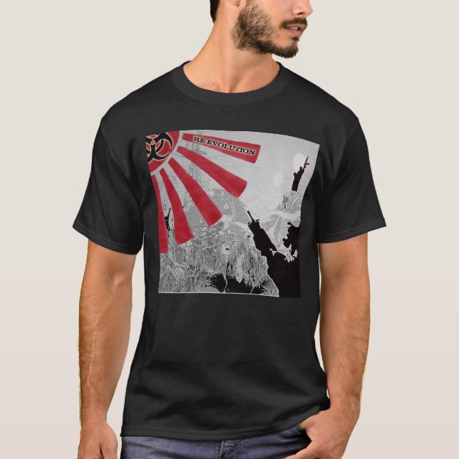 T-SHIRT AUBE DE ROUGE DE RE-EVOLUTION (Devant)