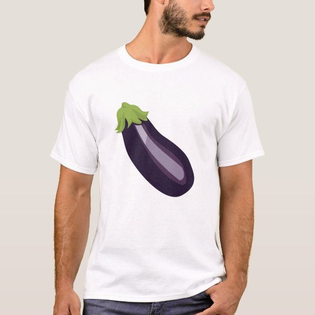T-shirt Aubergine Emoji (Devant)