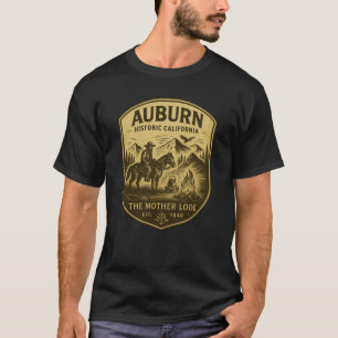 T-shirt Auburn Californie - Badge de prospecteurs vintage