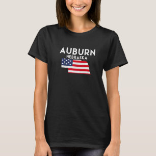 T-shirt Auburn Nebraska USA State America Travel Nebraskan
